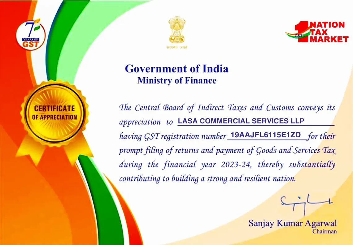 Lasa Commercial Services LLP